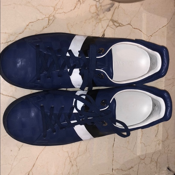 Louis Vuitton men blue sneakers!! - Picture 2 of 5
